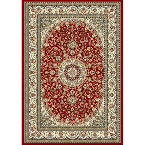 Ancient Garden 5 ft. 3 in. x 7 ft. 7 in. 57119-1414 Rug - Red/Ivory, Dynamic Rugs, Mfr#: AN69571191414